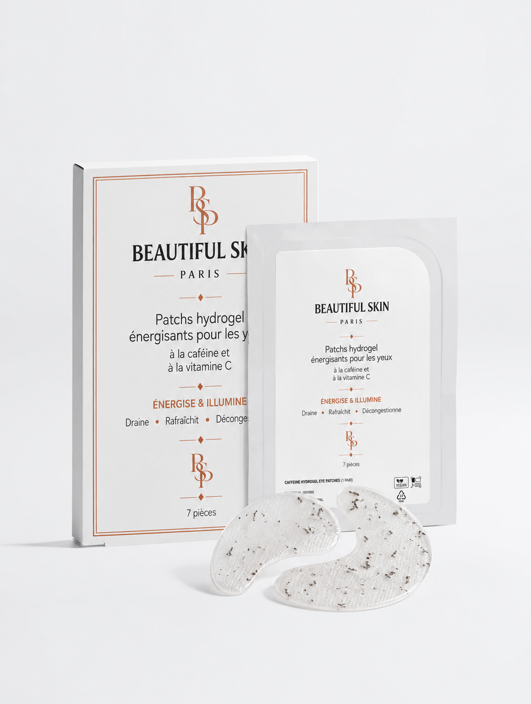 Patchs Hydrogel Énergisants pour les Yeux – Caféine & Vitamine C