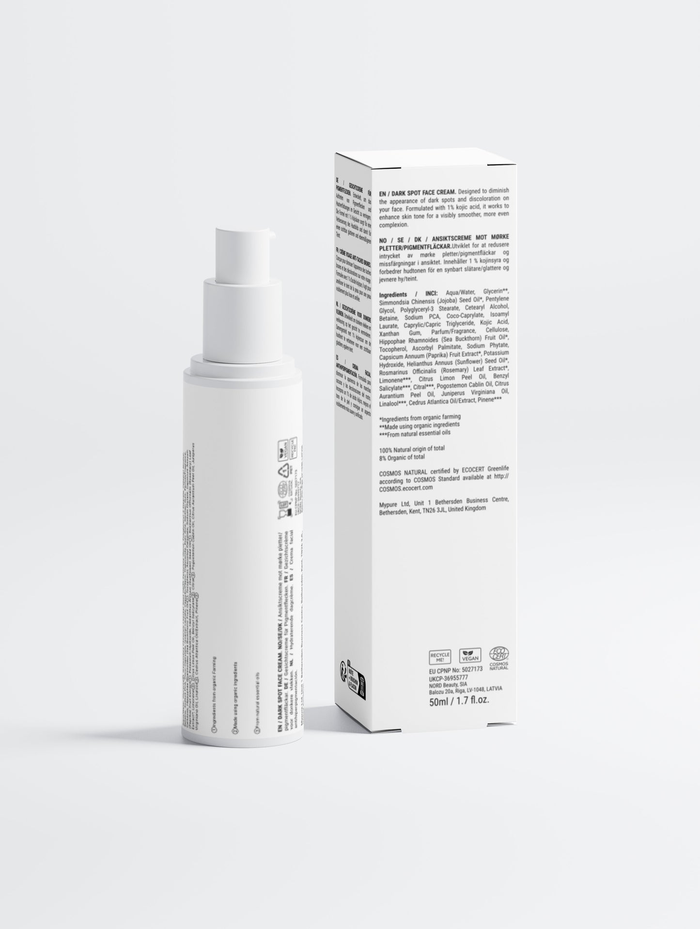 Crème Éclat Anti-Taches à l'Acide Kojique