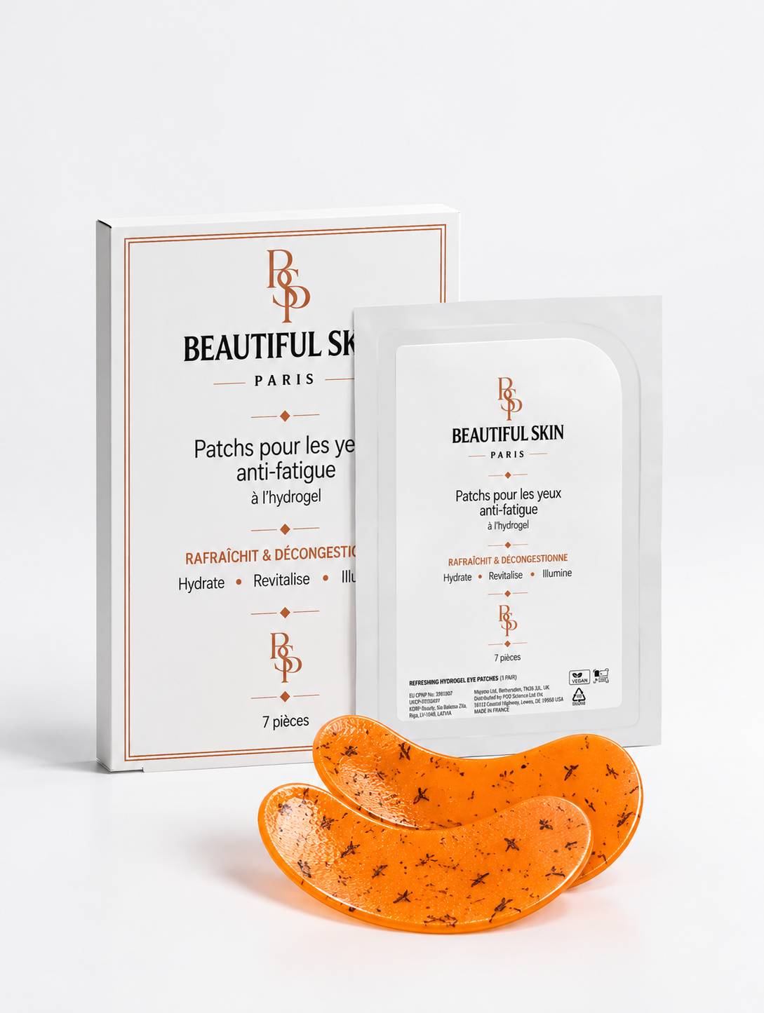 Patchs hydrogel anti-fatigue - Antioxydants & Panthénol