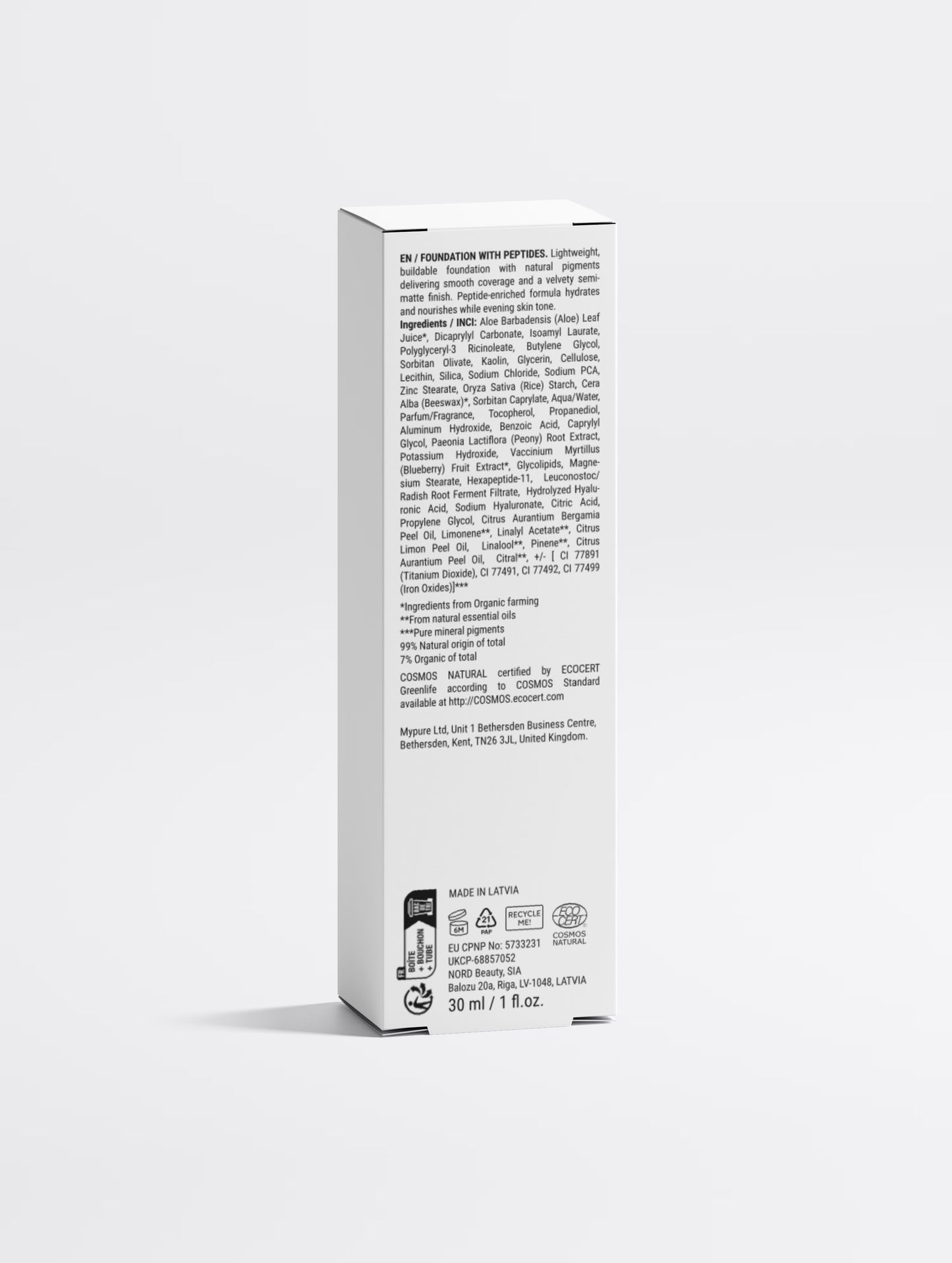 Fond de teint aux peptides, 05 Clair neutre